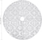 vidaXL - Kerstboomrok - luxe - met - sok - 122 - cm - stof - wit