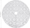 vidaXL - Kerstboomrok - luxe - met - sok - 122 - cm - stof - wit
