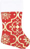 vidaXL - Kerstboomrok - luxe - met - sok - 150 - cm - stof - rood