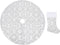 vidaXL - Kerstboomrok - luxe - met - sok - 150 - cm - stof - wit