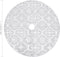 vidaXL - Kerstboomrok - luxe - met - sok - 150 - cm - stof - wit
