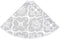 vidaXL - Kerstboomrok - luxe - met - sok - 150 - cm - stof - wit