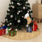 vidaXL - Kerstboomrok - luxe - met - sok - 90 - cm - stof - geel