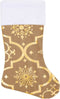 vidaXL - Kerstboomrok - luxe - met - sok - 90 - cm - stof - geel