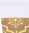 vidaXL - Kerstboomrok - luxe - met - sok - 90 - cm - stof - geel
