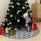 vidaXL - Kerstboomrok - luxe - met - sok - 90 - cm - stof - grijs