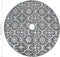 vidaXL - Kerstboomrok - luxe - met - sok - 90 - cm - stof - grijs