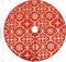 vidaXL - Kerstboomrok - luxe - met - sok - 90 - cm - stof - rood