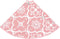 vidaXL - Kerstboomrok - luxe - met - sok - 90 - cm - stof - roze