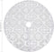 vidaXL - Kerstboomrok - luxe - met - sok - 90 - cm - stof - wit