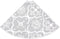 vidaXL - Kerstboomrok - luxe - met - sok - 90 - cm - stof - wit