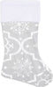 vidaXL - Kerstboomrok - luxe - met - sok - 90 - cm - stof - wit