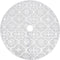 vidaXL - Kerstboomrok - luxe - met - sok - 90 - cm - stof - wit