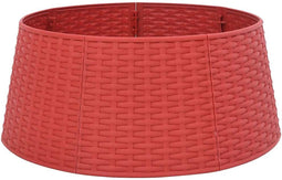 vidaXL - Kerstboomrok - Ø56x23 - cm - kunststof - rood