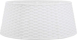vidaXL - Kerstboomrok - Ø56x23 - cm - kunststof - wit