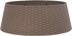 vidaXL - Kerstboomrok - Ø65x23 - cm - kunststof - bruin