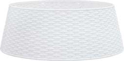 vidaXL - Kerstboomrok - Ø65x23 - cm - kunststof - wit