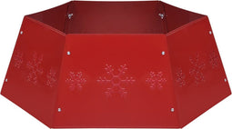 vidaXL - Kerstboomrok - Ø68x25 - cm - rood