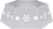 vidaXL - Kerstboomrok - Ø68x25 - cm - zilverkleurig - en - wit