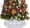vidaXL - Kerstboomrok - Ø68x25 - cm - zilverkleurig - en - wit