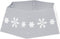 vidaXL - Kerstboomrok - Ø68x25 - cm - zilverkleurig - en - wit
