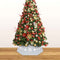 vidaXL - Kerstboomrok - Ø68x25 - cm - zilverkleurig - en - wit