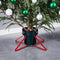 vidaXL - Kerstboomstandaard - 46x46x19 - cm - groen - en - rood