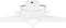 vidaXL - Kerstboomstandaard - 47x47x13,5 - cm - wit