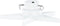 vidaXL - Kerstboomstandaard - 47x47x13,5 - cm - wit