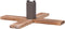 vidaXL - Kerstboomstandaard - 54x54x16 - cm