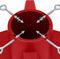 vidaXL - Kerstboomstandaard - 55,5x55,5x15 - cm - rood