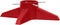 vidaXL - Kerstboomstandaard - 55,5x55,5x15 - cm - rood