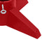 vidaXL - Kerstboomstandaard - 55,5x55,5x15 - cm - rood