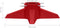 vidaXL - Kerstboomstandaard - 55,5x55,5x15 - cm - rood