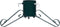 vidaXL - Kerstboomstandaard - 58x58x21 - cm - groen