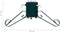 vidaXL - Kerstboomstandaard - 58x58x21 - cm - groen
