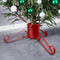 vidaXL - Kerstboomstandaard - 58x58x21 - cm - rood
