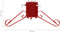 vidaXL - Kerstboomstandaard - 58x58x21 - cm - rood