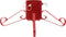 vidaXL - Kerstboomstandaard - 58x58x21 - cm - rood