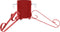 vidaXL - Kerstboomstandaard - 58x58x21 - cm - rood