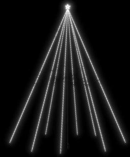 vidaXL - Kerstboomverlichting - 1300 - LED's - binnen/buiten - 8 - m - koudwit