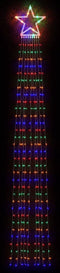 vidaXL - Kerstboomverlichting - 320 - kleurrijke - LED's - 375 - cm