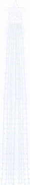 vidaXL - Kerstboomverlichting - 320 - koudwitte - LED's - 375 - cm