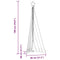 vidaXL - Kerstboomverlichting - 339 - koudwitte - LED's - 180 - cm