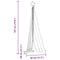 vidaXL - Kerstboomverlichting - 339 - koudwitte - LED's - 180 - cm