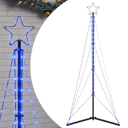 vidaXL - Kerstboomverlichting - 363 - blauwe - LED's - 180 - cm