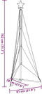 vidaXL - Kerstboomverlichting - 363 - warmwitte - LED's - 180 - cm