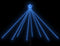 vidaXL - Kerstboomverlichting - 400 - LED's - binnen/buiten - 2,5 - m - blauw