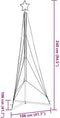 vidaXL - Kerstboomverlichting - 483 - blauwe - LED's - 240 - cm