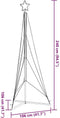 vidaXL - Kerstboomverlichting - 483 - koudwitte - LED's - 240 - cm